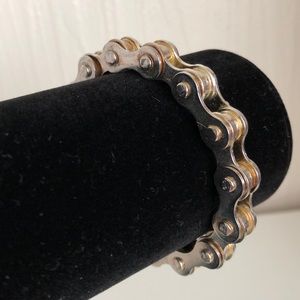 Women’s Silver Bike Chain Bracelet